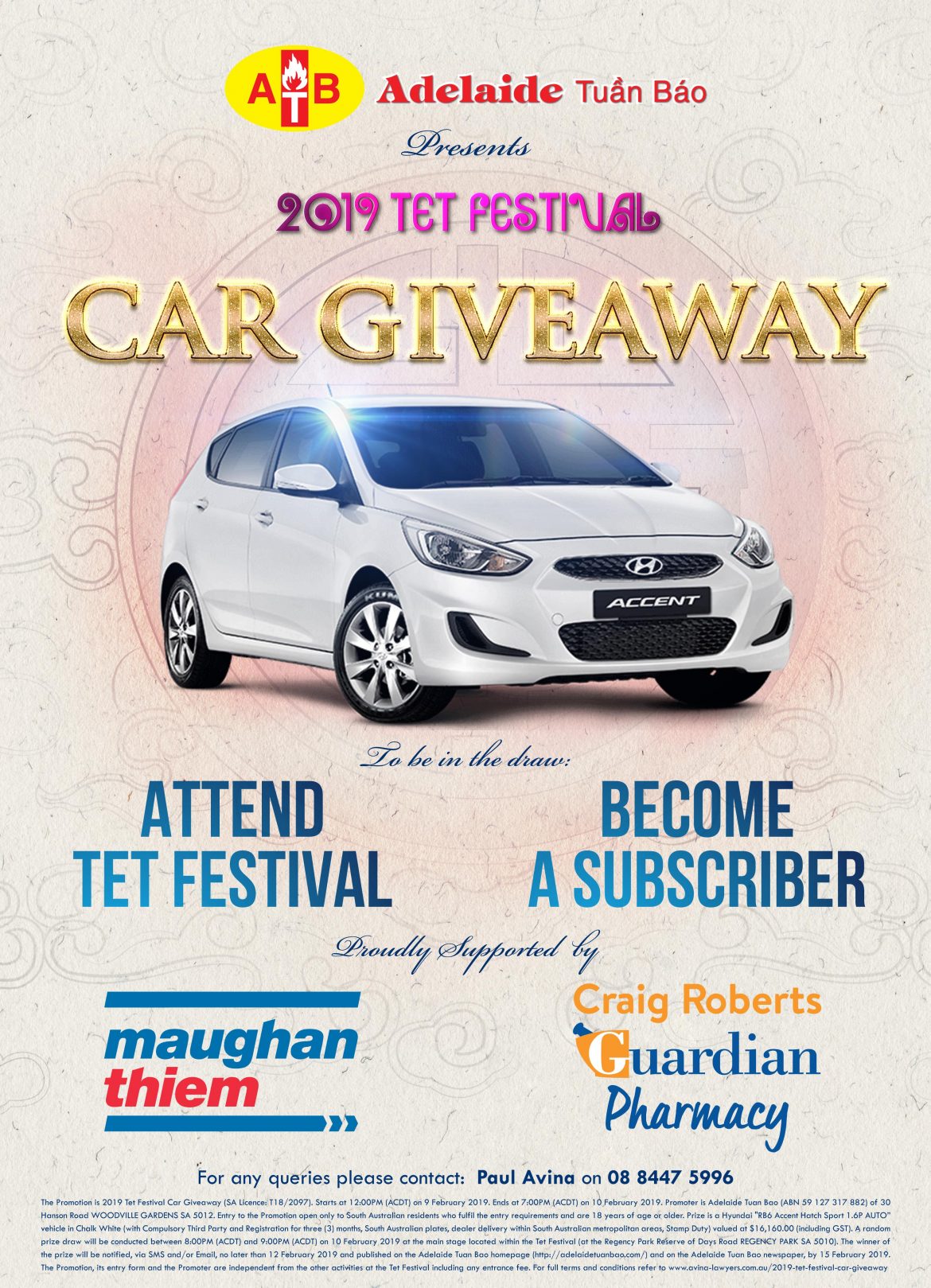 Thông báo người thắng giải xe Hyundai HCT 2019 -The 2019 Tet Festival Car Giveaway winner
