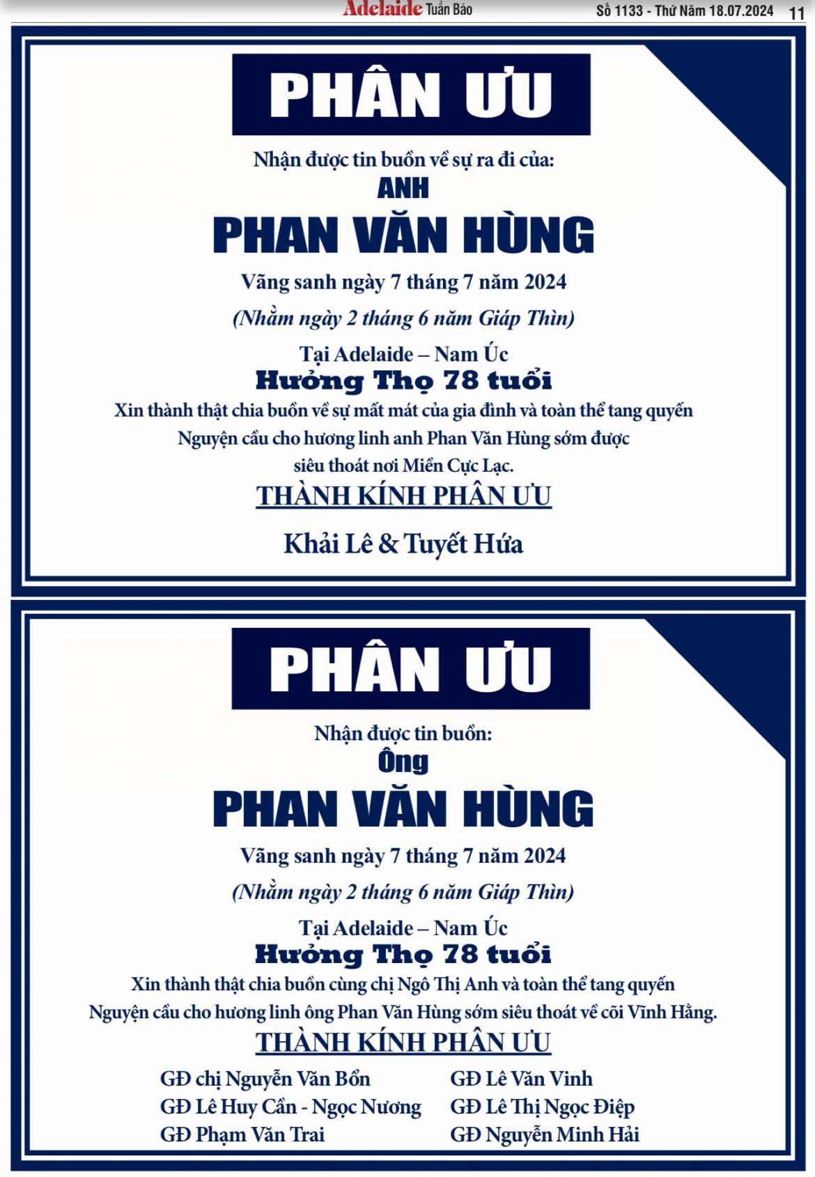 PHÂN ƯU